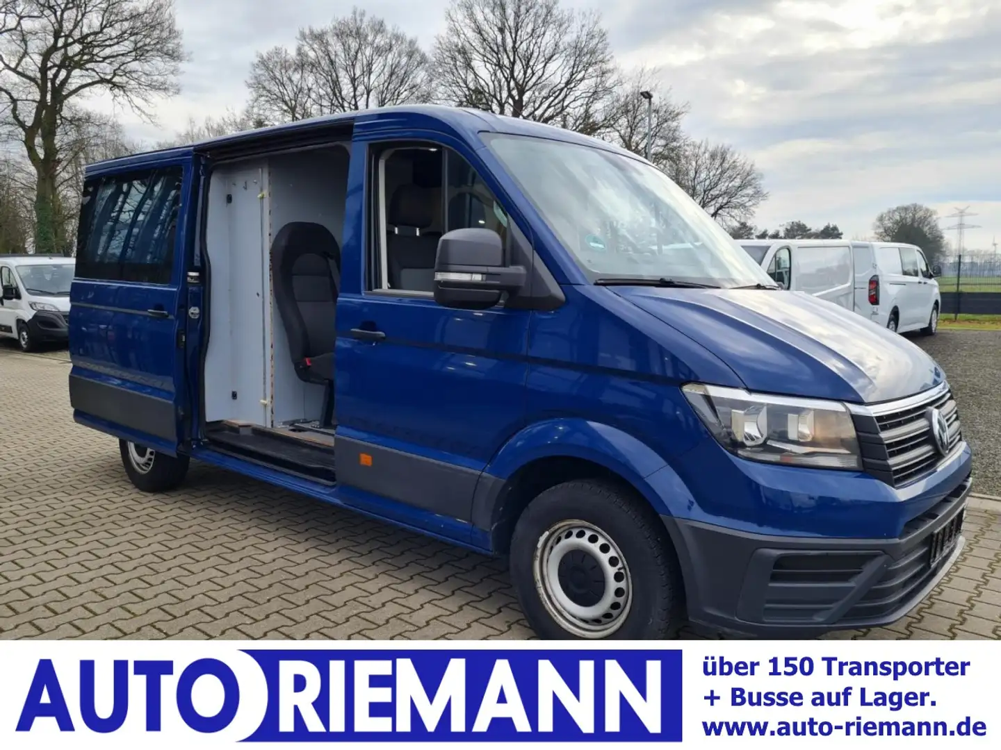 Volkswagen Crafter 35 Kasten Plus Doka mixto NAVI AHK 6 Sitze Blau - 1