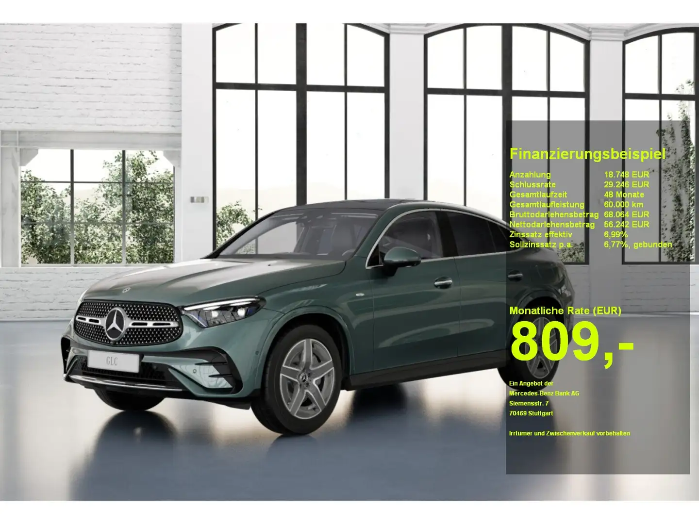 Mercedes-Benz GLC 400 e 4M Coupe AMG-Pr.+ AHK HUD Panor. Digit Silber - 1