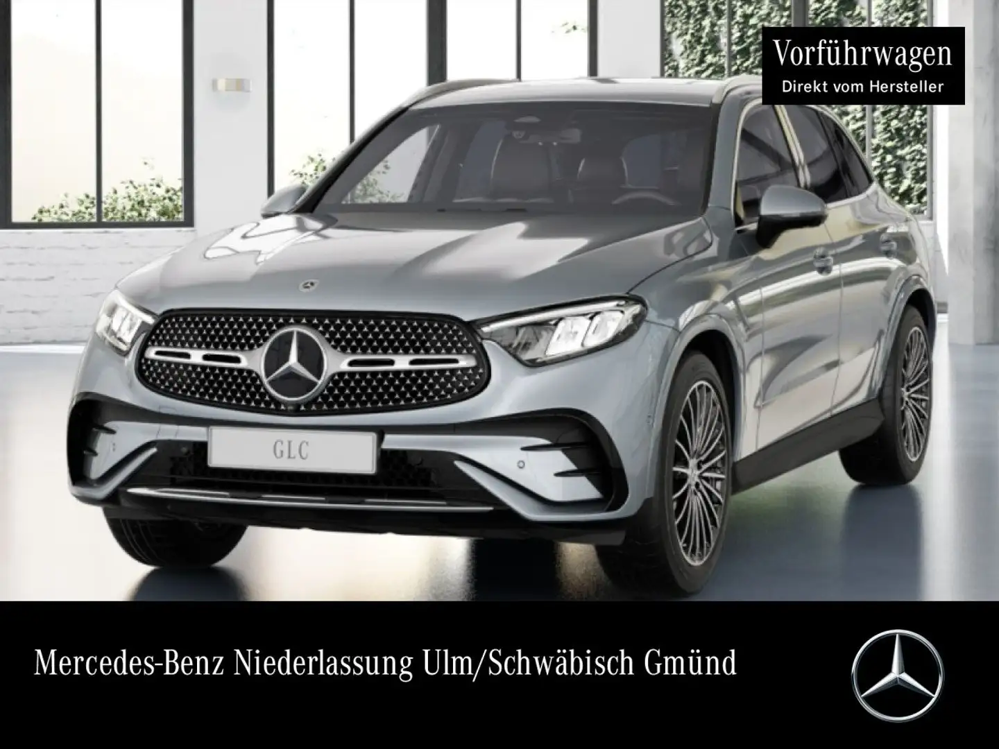Mercedes-Benz GLC 200 d 4M AMG+360+AHK+LED+TOTW+KEYLESS+9G Silber - 1