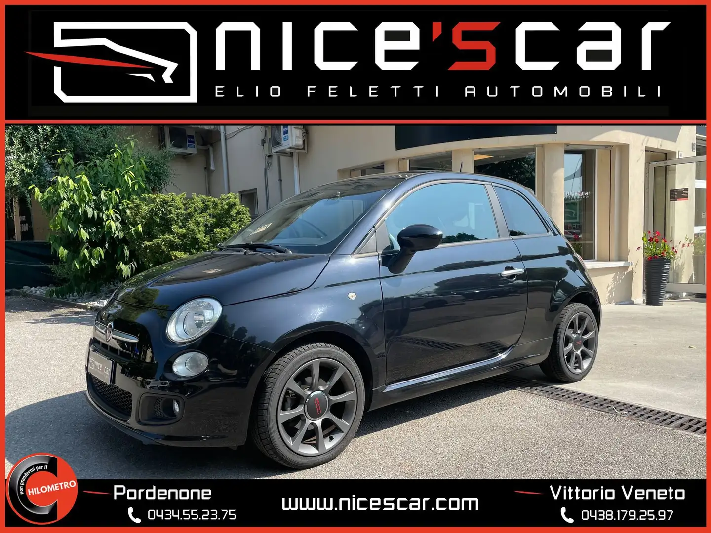 Fiat 500 1.3 Multijet 16V 95 CV "S" Zwart - 1
