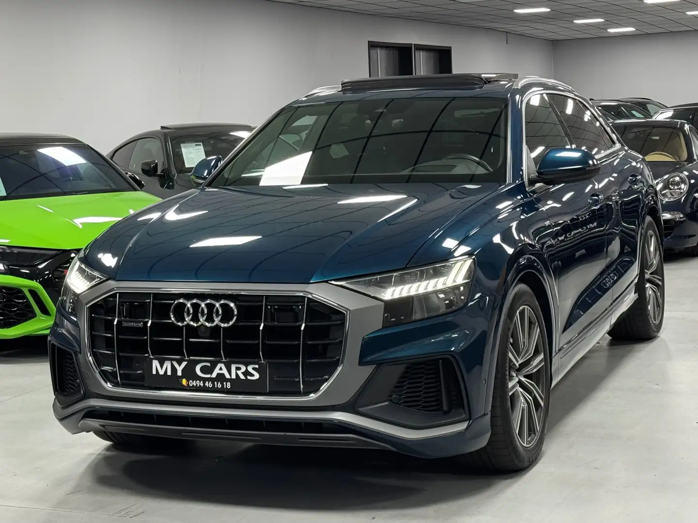Audi Q8 Tdi 286 CV S-Line Full Option Pano Airmatic lazer Bleu - 1