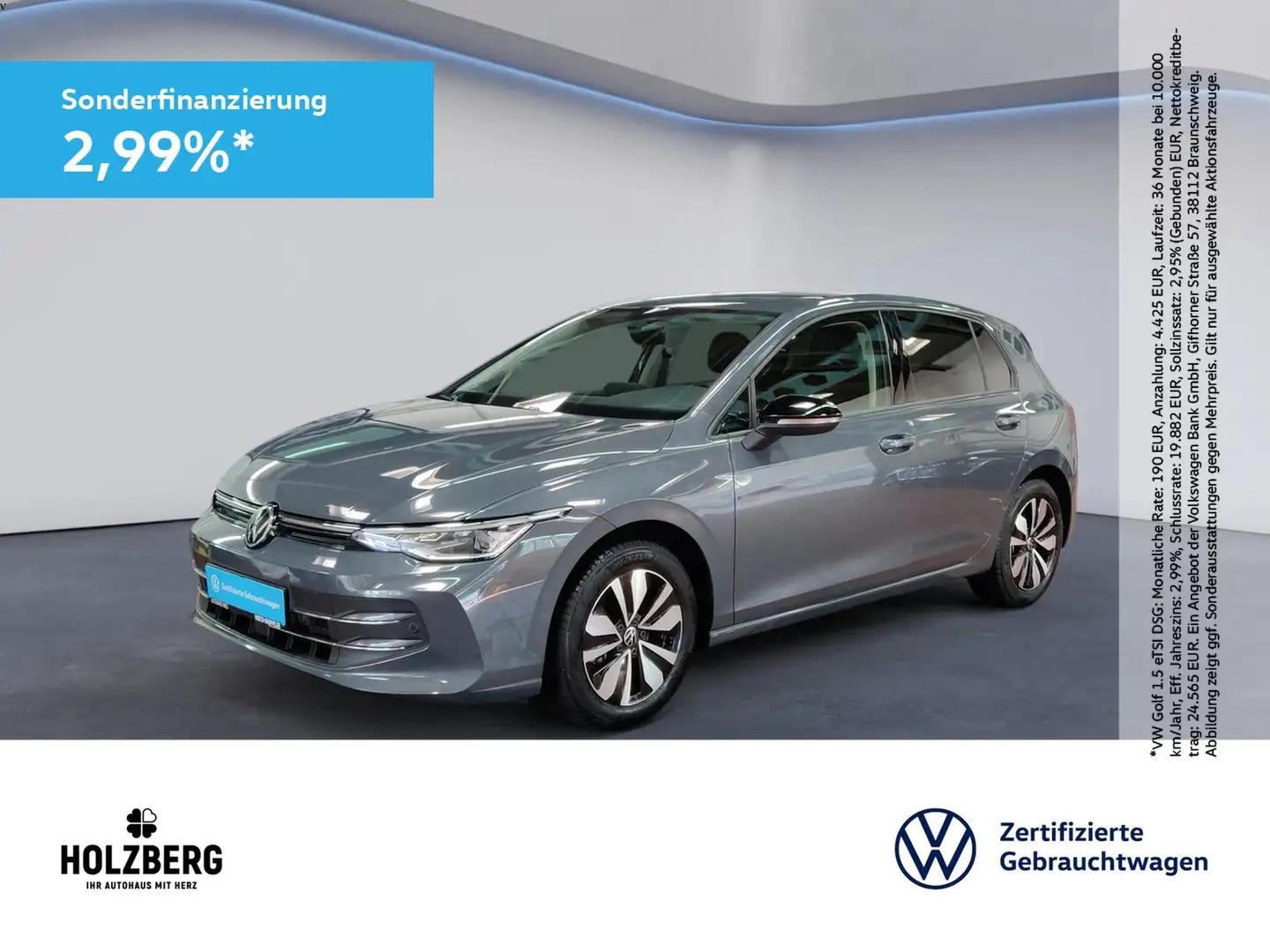 Volkswagen Golf 2.0 TDI Life NAVI+RFK+AHK Gris - 1