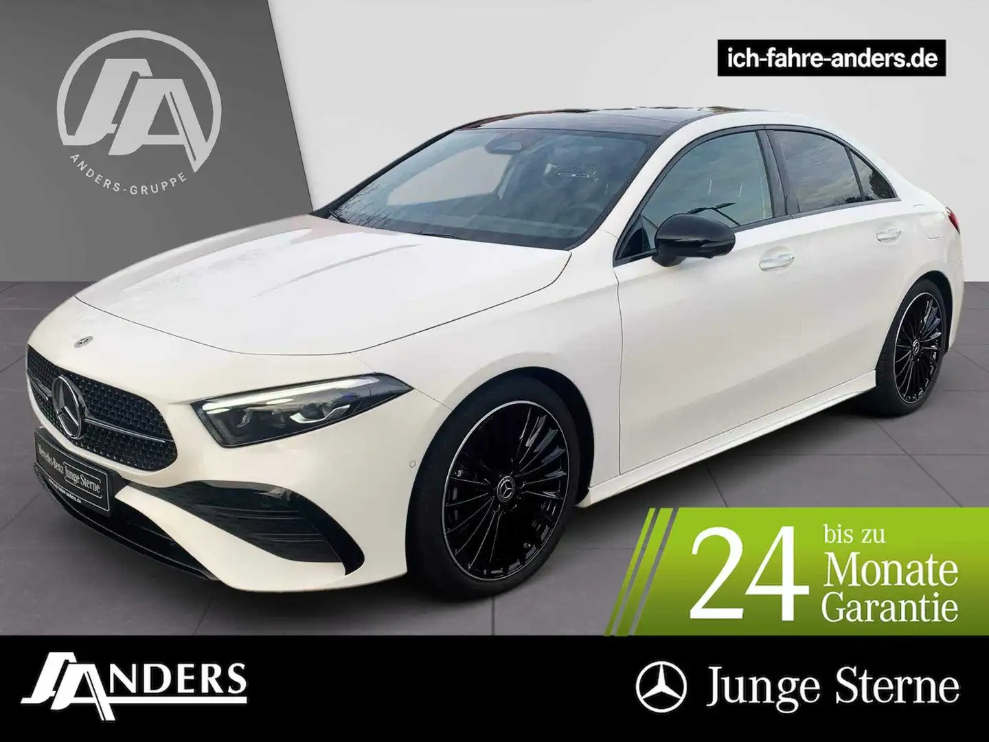 Mercedes-Benz A 220 d Limo AMG PREMIUM PLUS+Pano+Burm+HUD+360° Weiß - 1