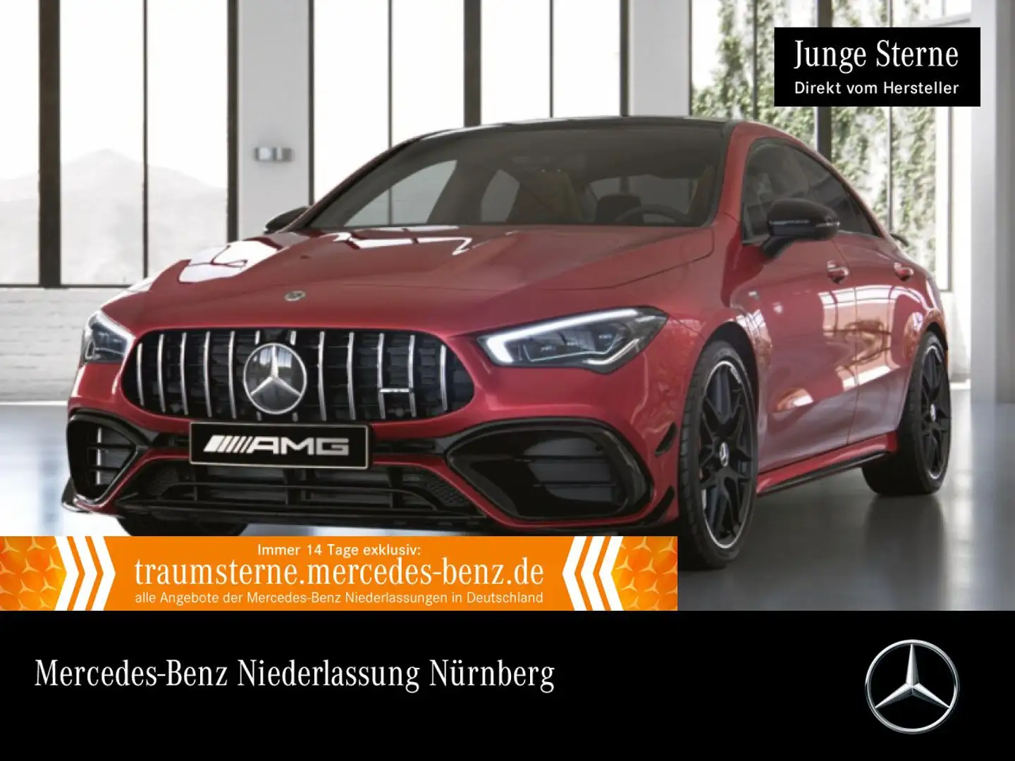 Mercedes-Benz CLA 45 AMG CLA 45 S 4M DRIVERS+PANO+360°+MULTIBEAM+BURMESTER Rot - 1