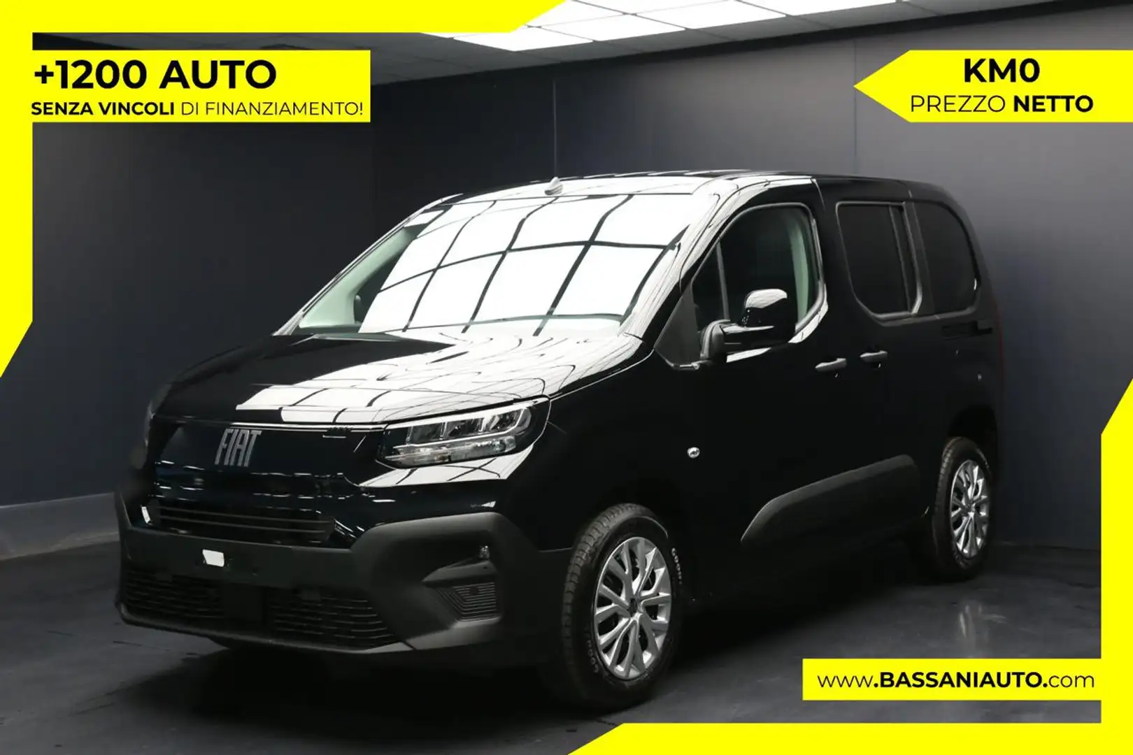 Fiat Doblo Doblò 1.5 BlueHdi 100CV Combi N1 Negro - 1