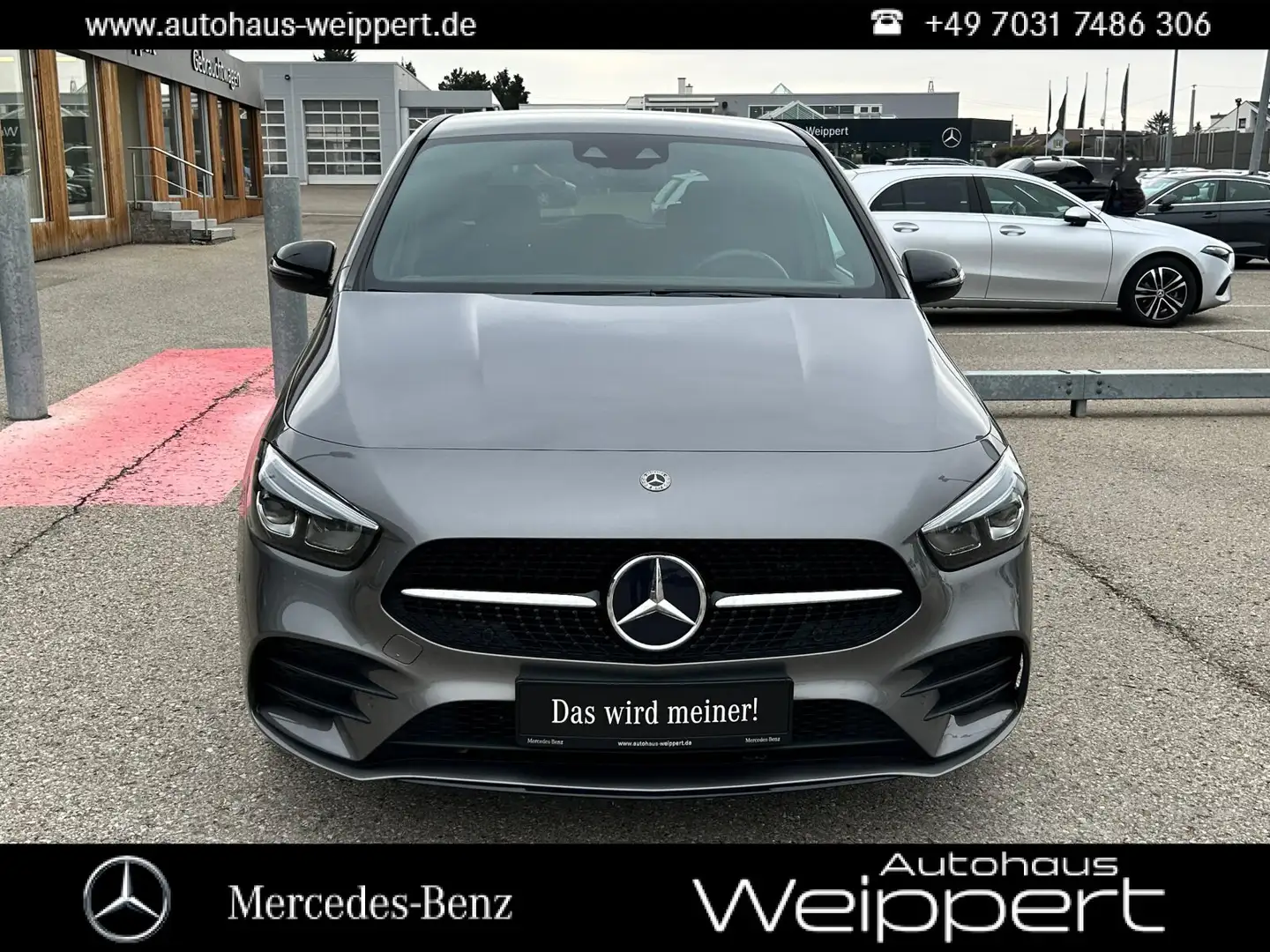 Mercedes-Benz B 250 B250 e MBUX LED AHK SPURPAKET KAM NIGHT AMG LINE Grau - 1