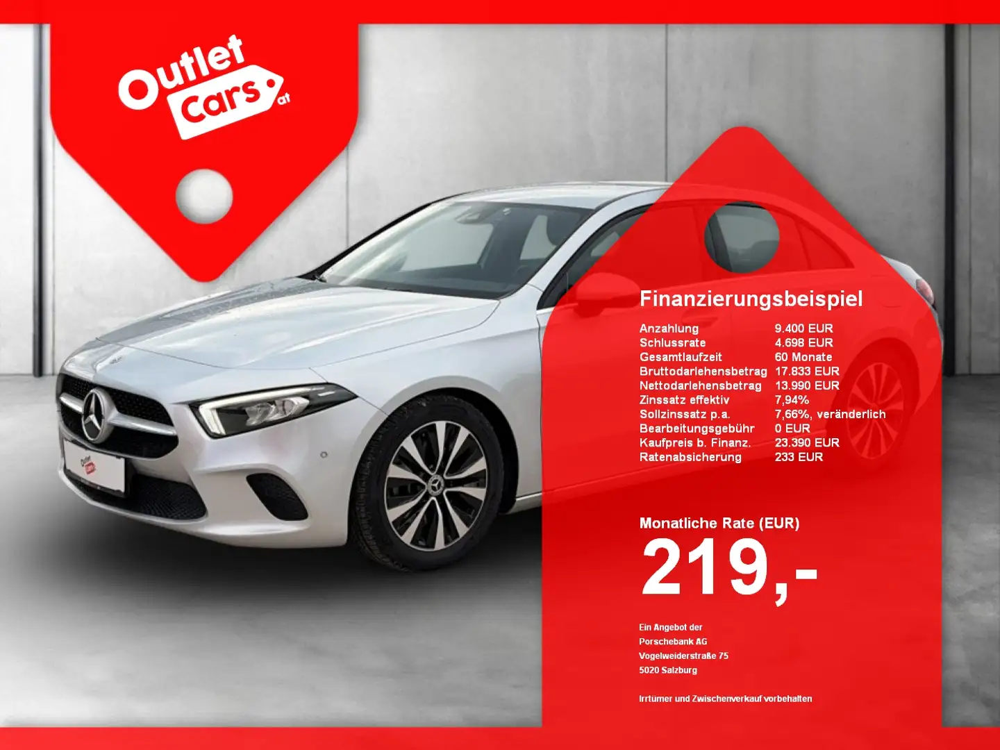 Mercedes-Benz A 200 d Style LED+NAVI+RFK+LM+PDC+ParkAss+AUT Silber - 1