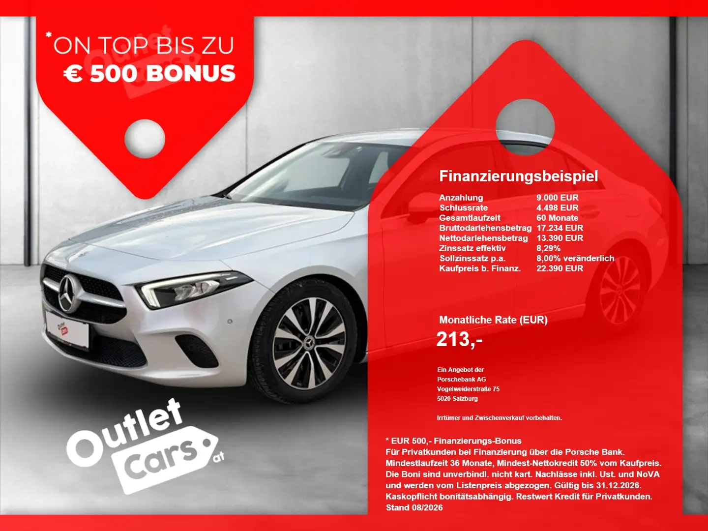 Mercedes-Benz A 200 d Style LED+NAVI+RFK+LM+PDC+ParkAss+AUT Silber - 1