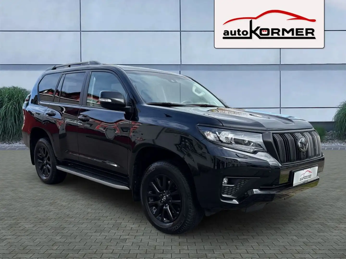 Toyota Land Cruiser 2.8 TEC-Edition Sthzg.,360°,AHK,Glasdach,Navi,ACC Negro - 1