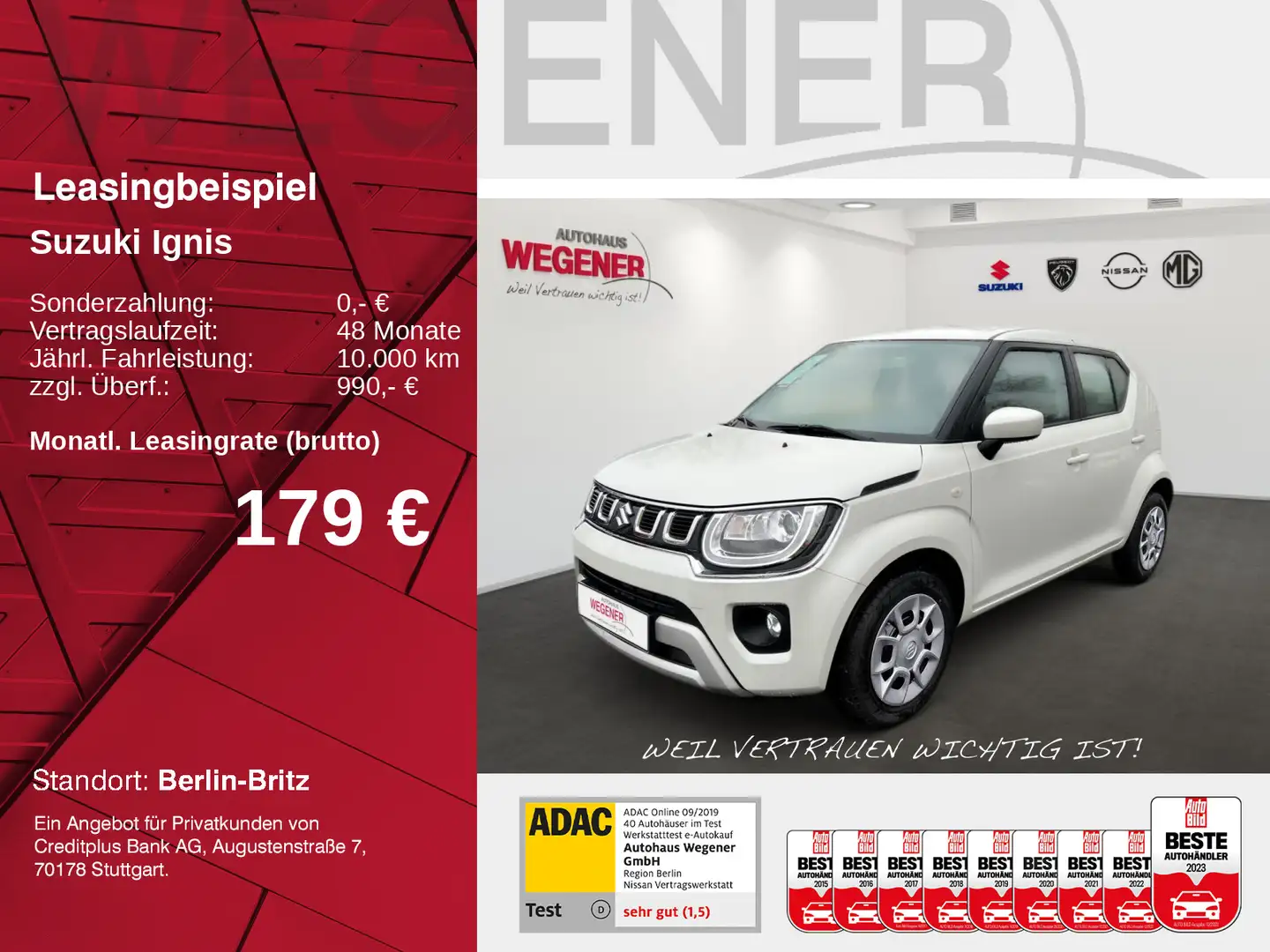 Suzuki Ignis IGNIS CLUB | HYBRID | KLIMA | ASISSTENSSYTEME Weiß - 1