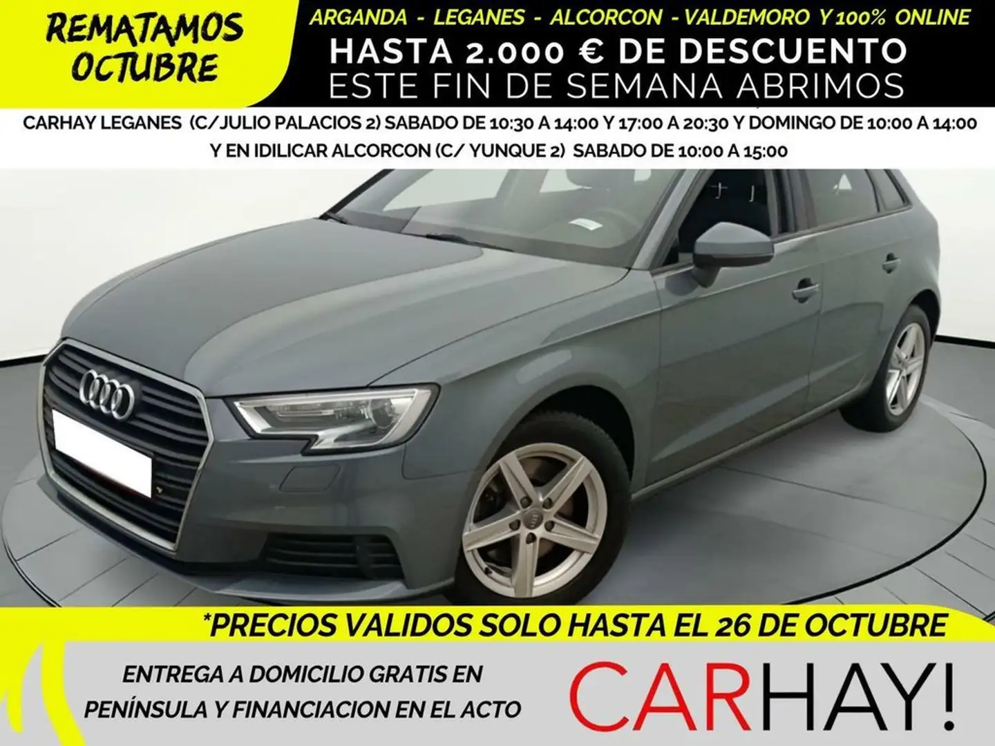 Audi A3 SPORTBACK 2.0 35 TDI 110KW S TRONIC Gris - 1