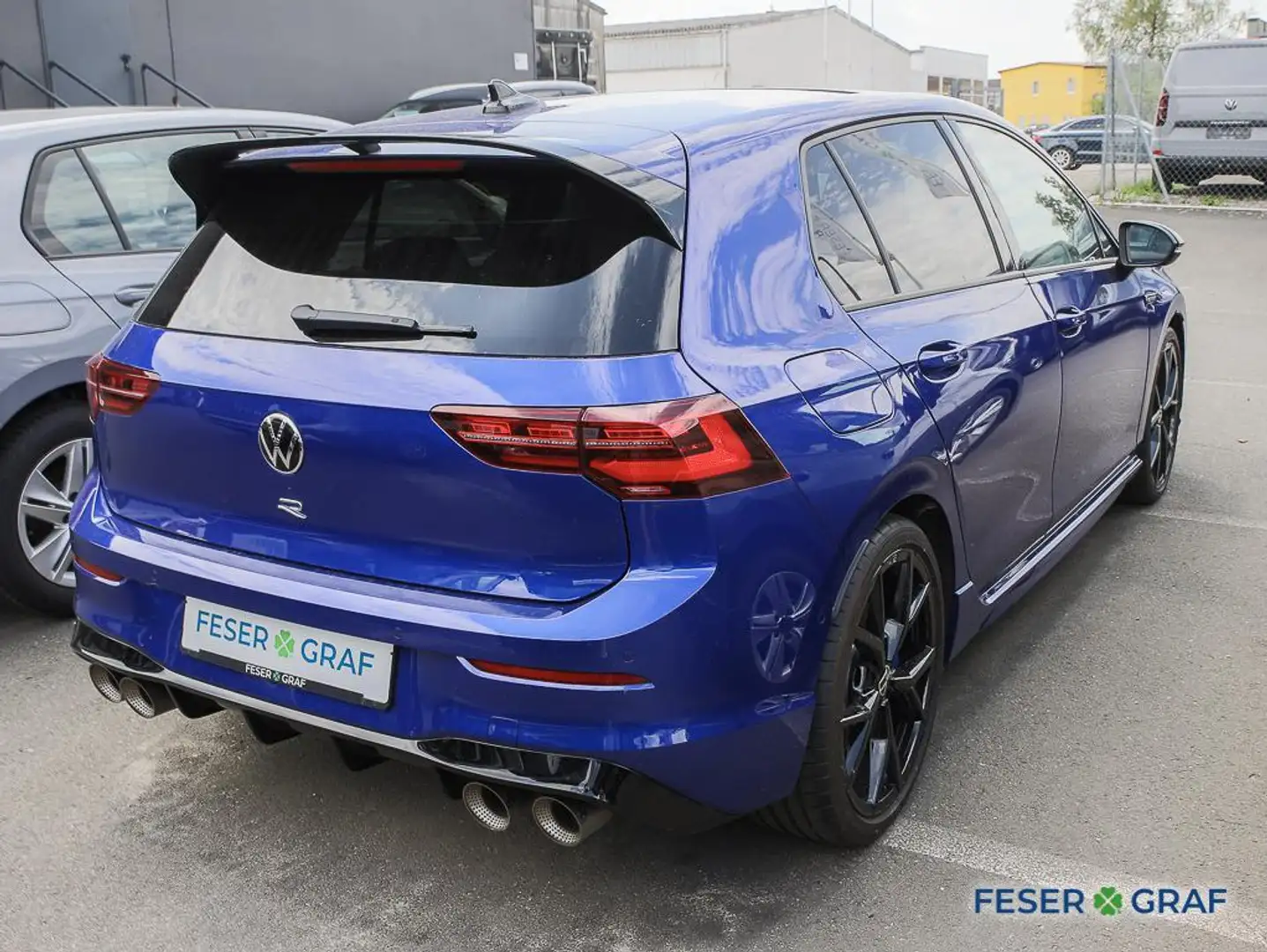 Volkswagen Golf 8 R BlackStyle 2.0 TSI DSG Navi HUD Leder Pano Kam Blau - 2
