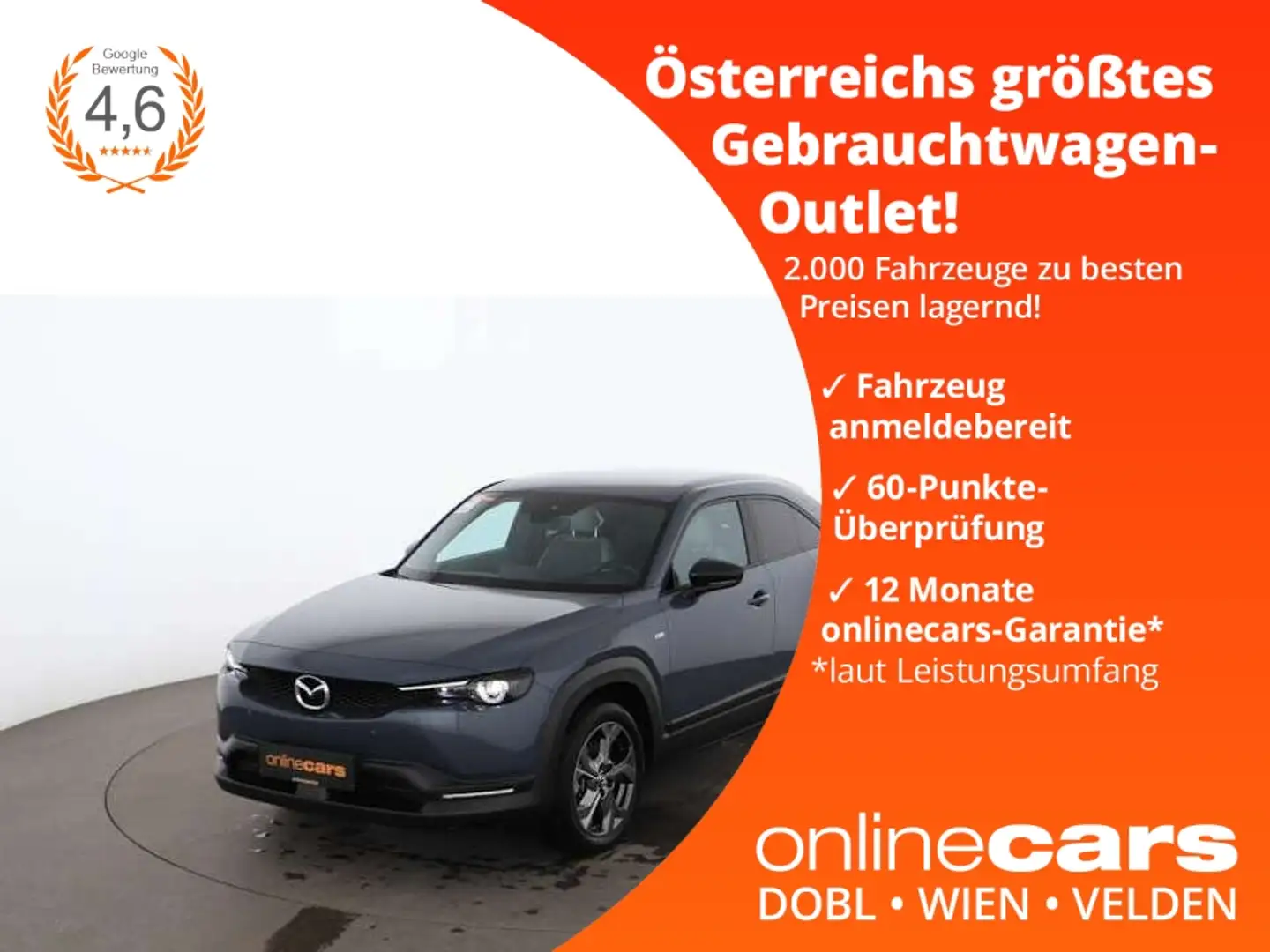Mazda MX-30 e-Skyactive 35.5kWh Aut LED HEAD-UP RADAR Grau - 1