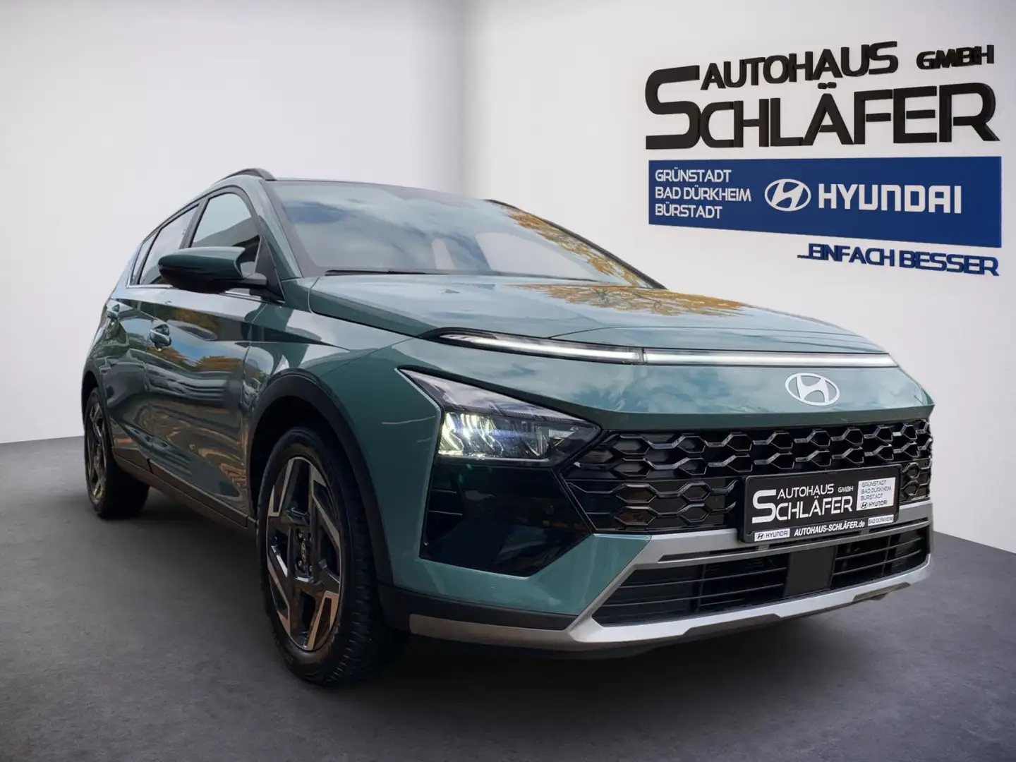 Hyundai BAYON 1.0 T-GDI 7-DCT Prime Navi LED Grün - 2