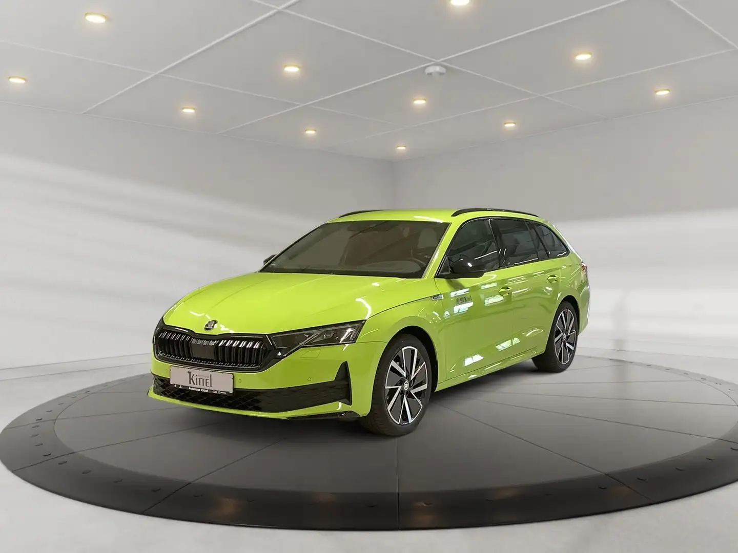 Skoda Octavia Combi Sportline 2,0 TDI Matrix Head-Up Grün - 1