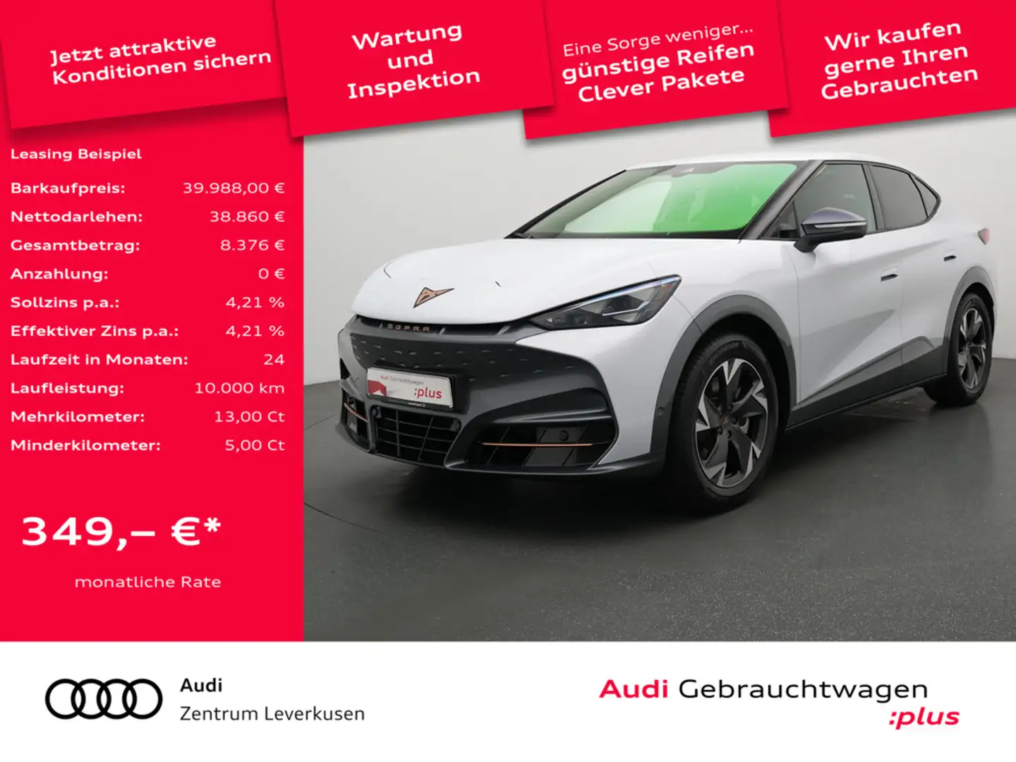 CUPRA Tavascan Endurance NAVI VIRT ACC LEDER KAM SH Silber - 1