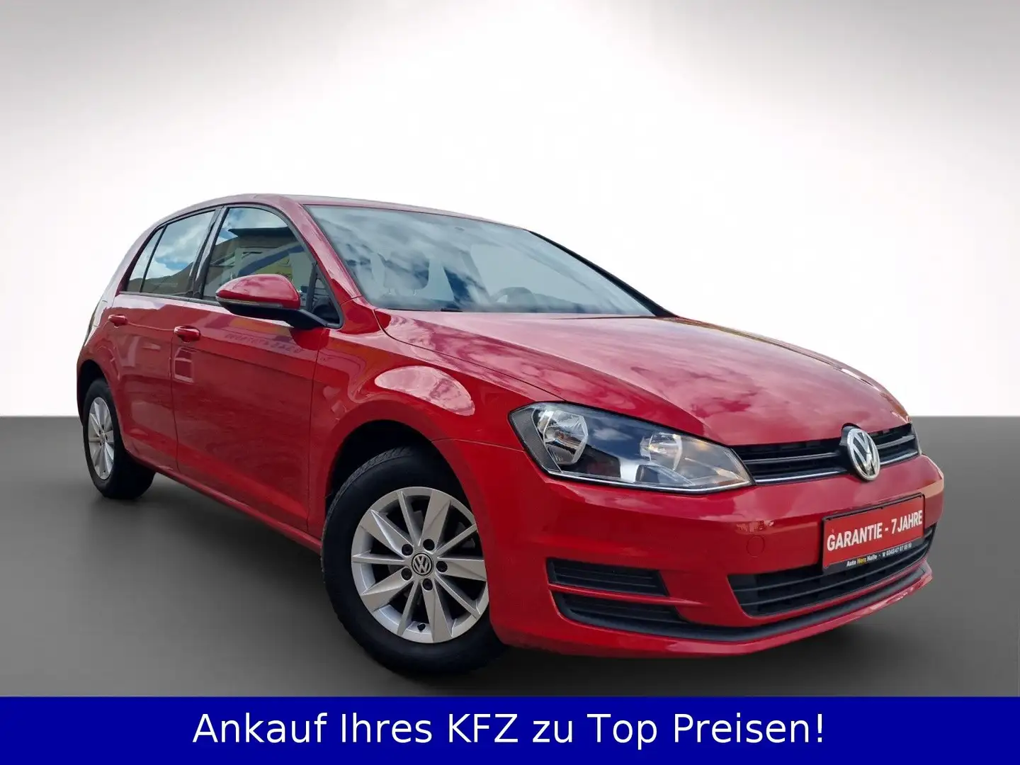 Volkswagen Golf VII Lim 5-Trg+Klima+PDC+Navi+ALU+Freisprech Red - 1