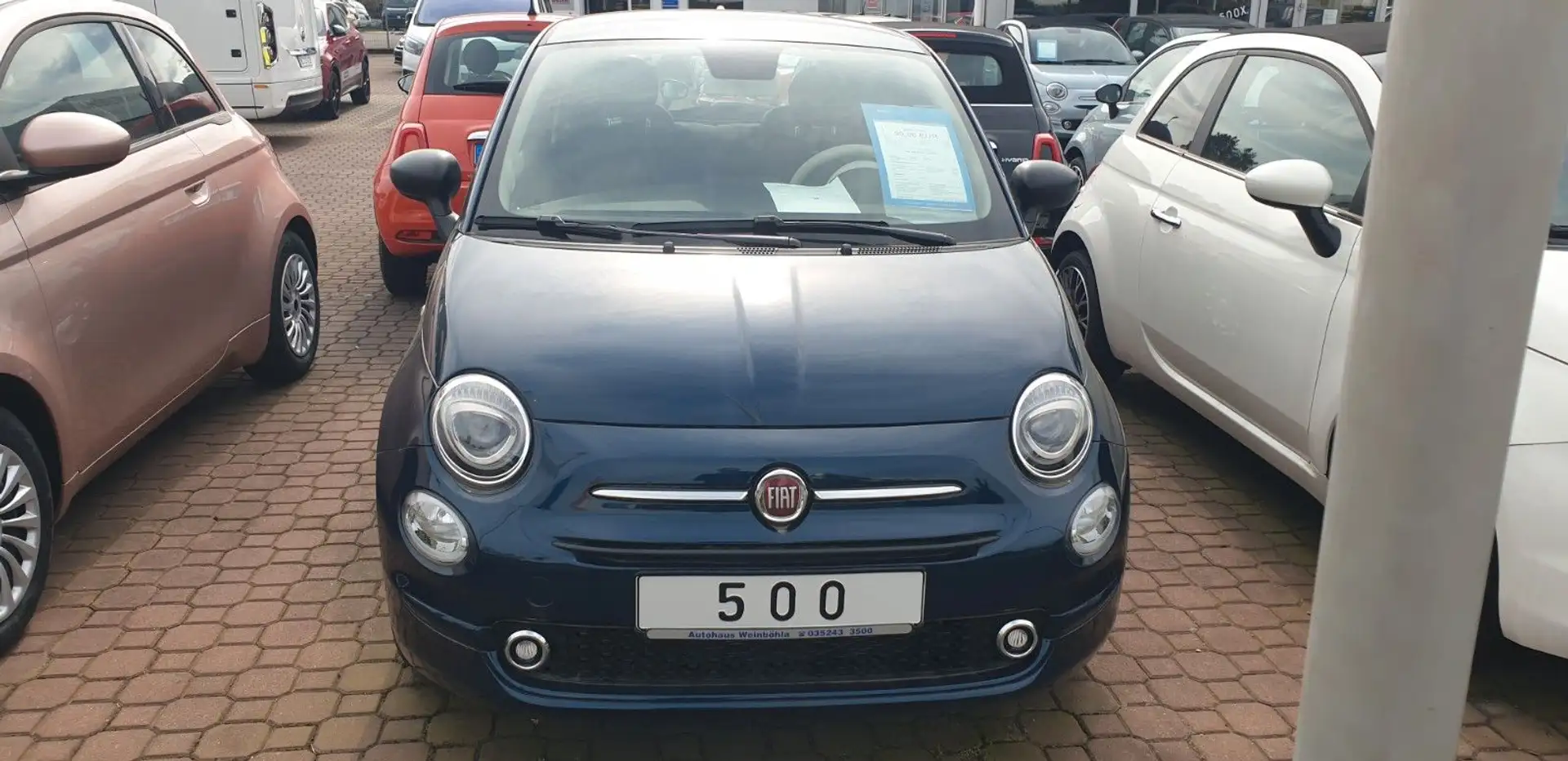Fiat 500 Klimaaut-Navi-PDC-7" Bildschirm Blau - 2