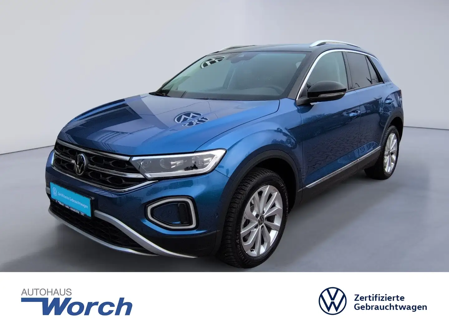 Volkswagen T-Roc 2.0 TDI DSG 4M Style APP+ACC+NAVI+LED Blau - 1