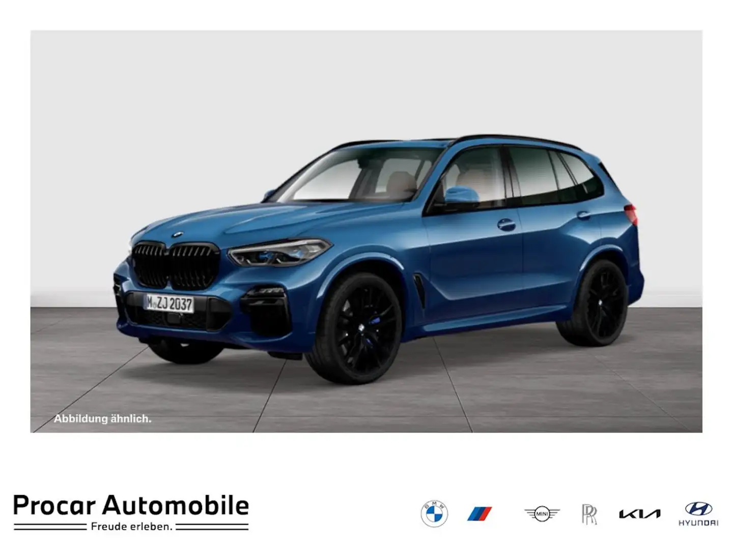 BMW X5 M 50i H/K+AHK+PANO+HuD+DA PROF+360° Blau - 1