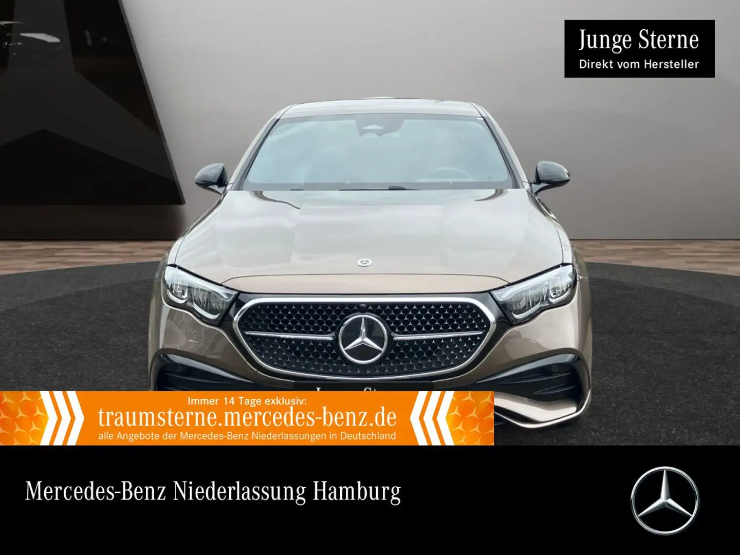 Mercedes-Benz E 300 e Hybrid AMG Distr. LED AHK Night Kamera PTS Brun - 1