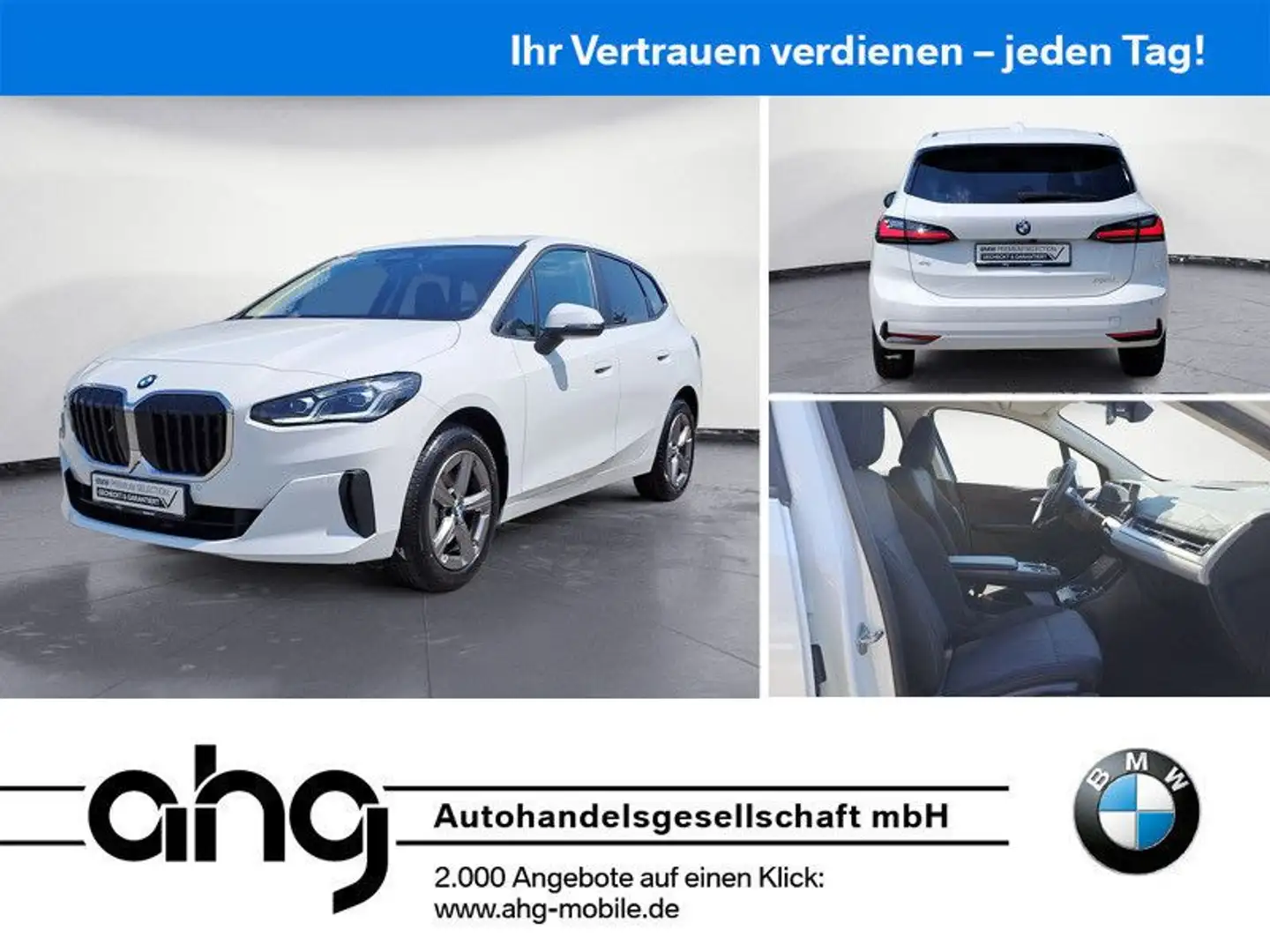 BMW 218 Steptronic DCT Navi AHK Rückf Weiß - 1