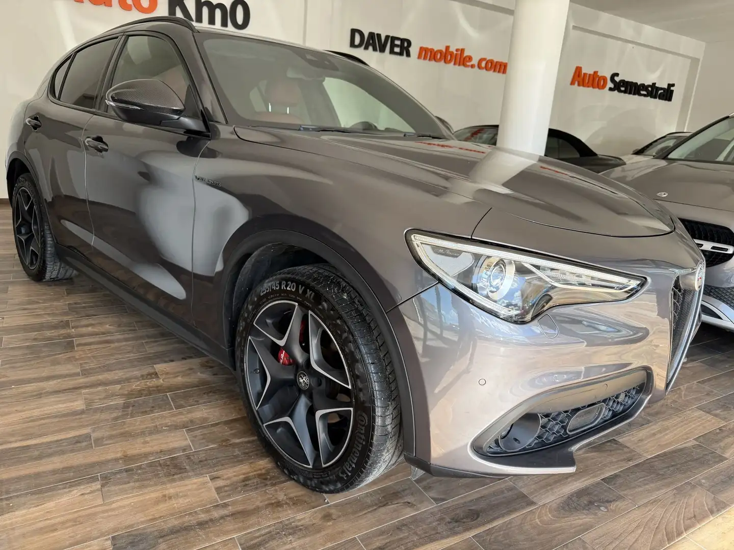 Alfa Romeo Stelvio Stelvio 2.2 Turbodiesel 210 CV AT8 Q4 Veloce Grigio - 1