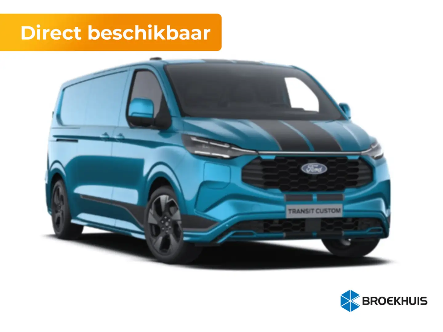 Ford Transit Custom 320 2.5 PHEV L2H1 Sport | 1-fase laadkabel mode 3 Bleu - 1