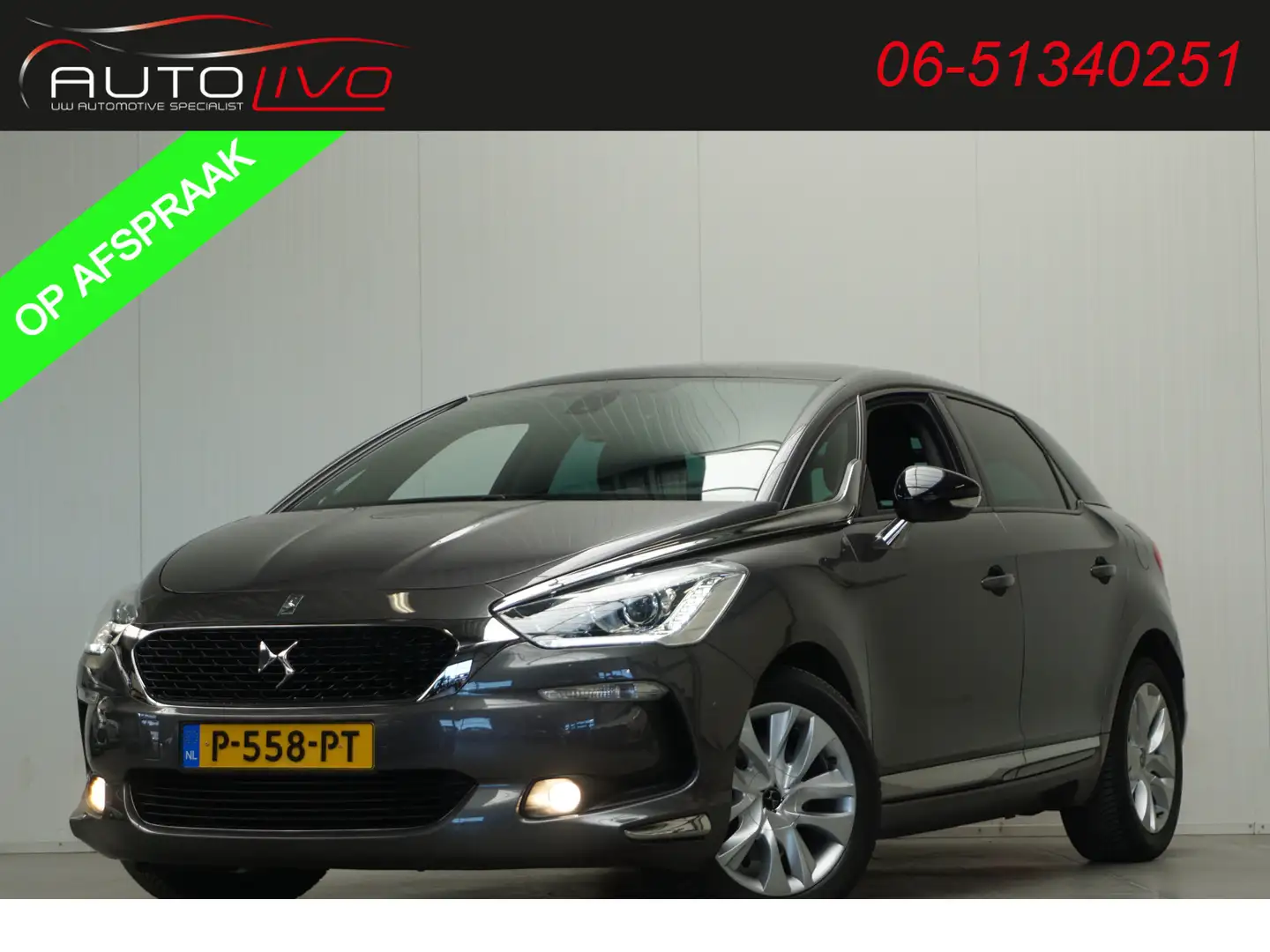 DS Automobiles DS 5 1.6 THP Chic AUTOMAAT! 165 PK! PANO H. LEER NAVI C Szürke - 1