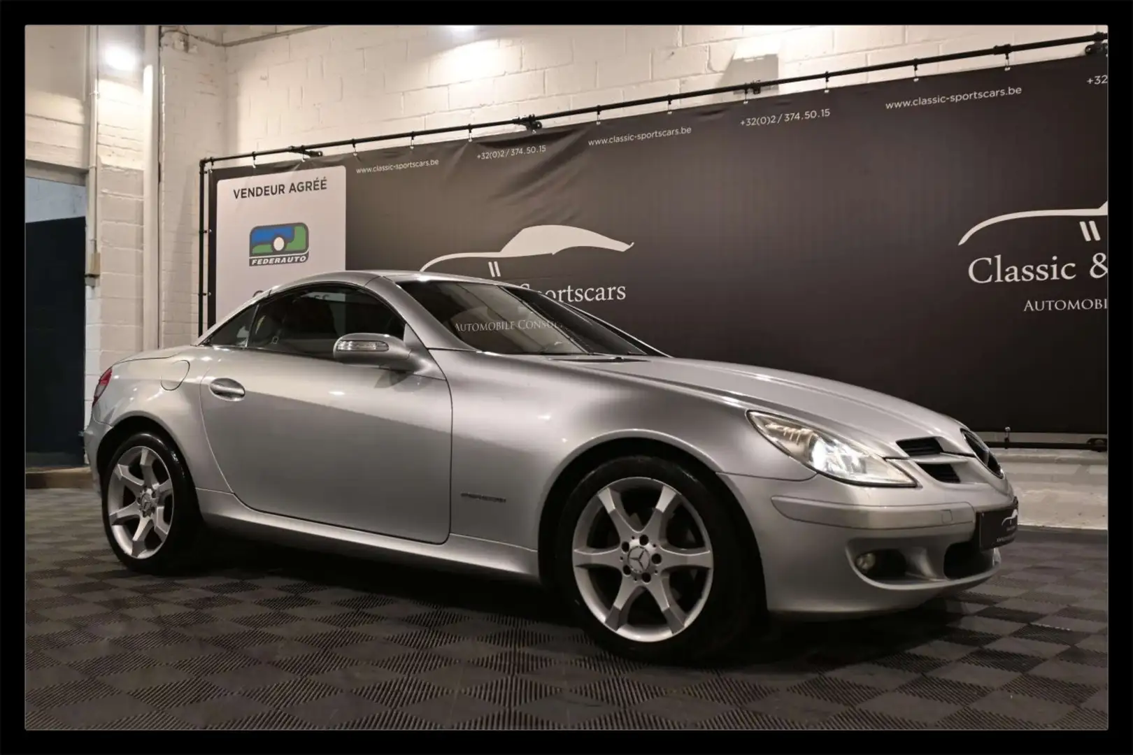 Mercedes-Benz SLK 200 KOMPRESSOR / AUTO / AIRSCARF / GPS NAVI / CRUISE Gris - 1