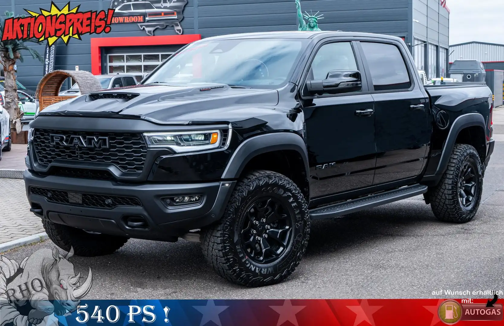 Dodge RAM 1500 RHO 3.0,Voll,HUD,5 Jahre Garantie Schwarz - 1