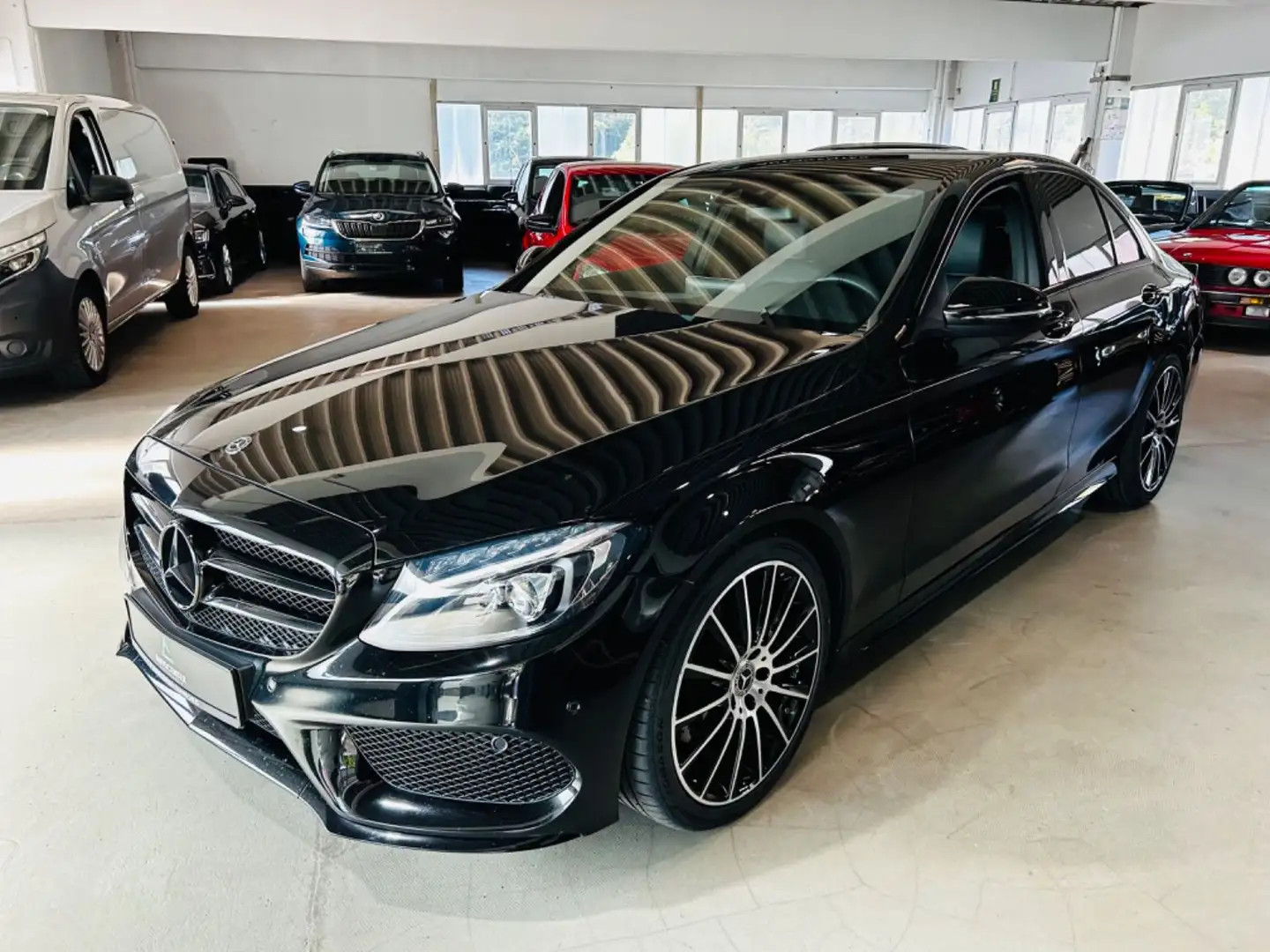 Mercedes-Benz C 400 4Matic Edition*AMG*Leder*Burmester*LED* Fekete - 2