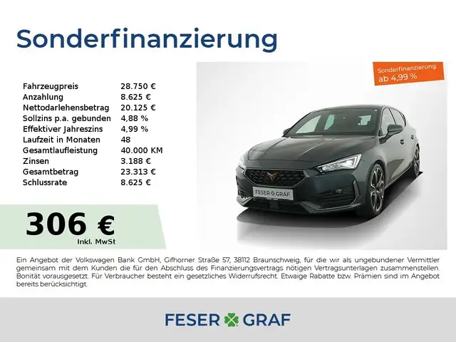 CUPRA Leon VZ 2.0 TSI DSG LED Rückfahrkamera WinterPaket