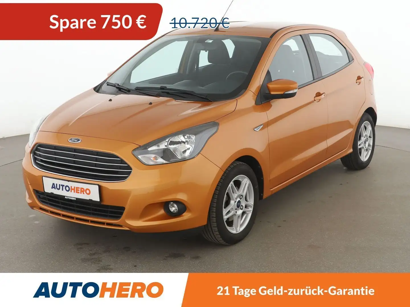 Ford Ka/Ka+ 1.2 Ti-VCT Cool&Sound *PDC*SHZ*KLIMA* Orange - 1