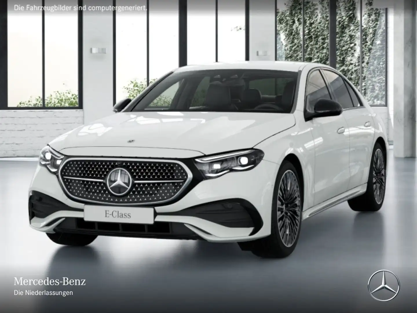 Mercedes-Benz E 220 d Edition AMG-Line Sportpaket Night AMG 20" Blanc - 2