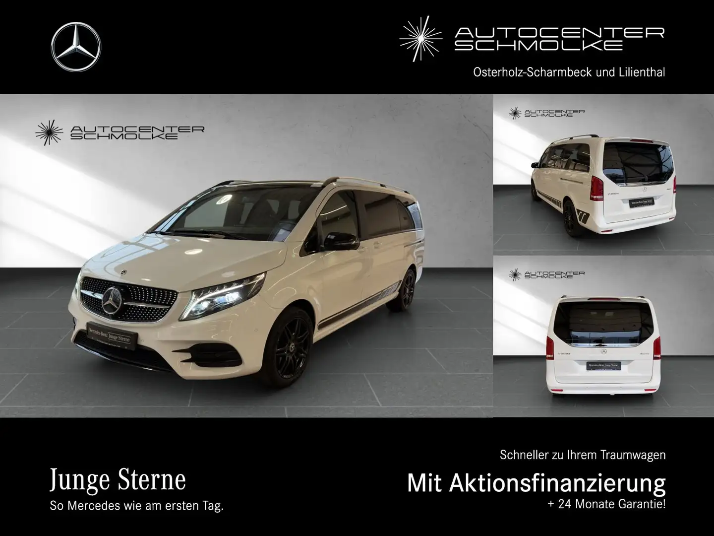Mercedes-Benz V 300 V 300 d 4MATIC AVANTG. L AMG-LINE *360°*PANO*AHK Weiß - 1
