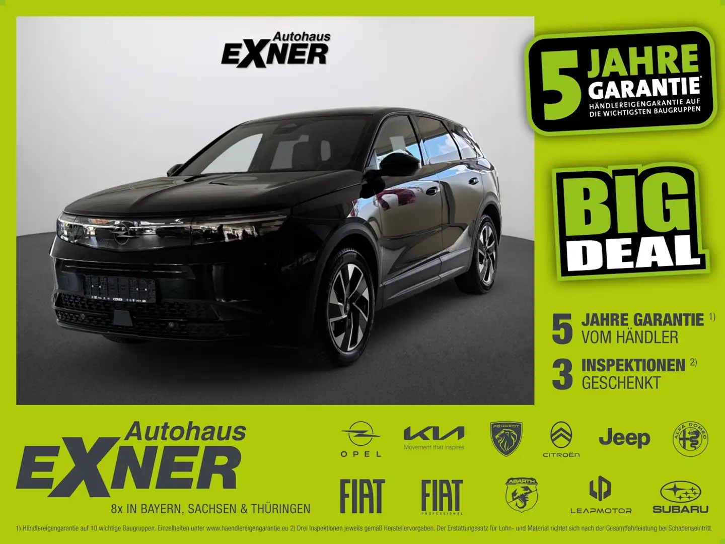 Opel Grandland GS LED+SHZ+Winterp.+2xKlima+Kam.+LM Schwarz - 1