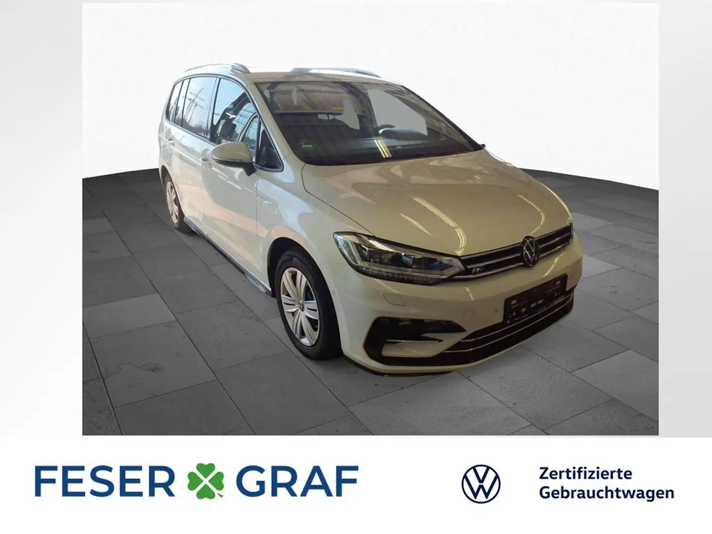 Volkswagen Touran 1.5 TSI R-LINE LED NAVI IQ DRIVE ACC Weiß - 1
