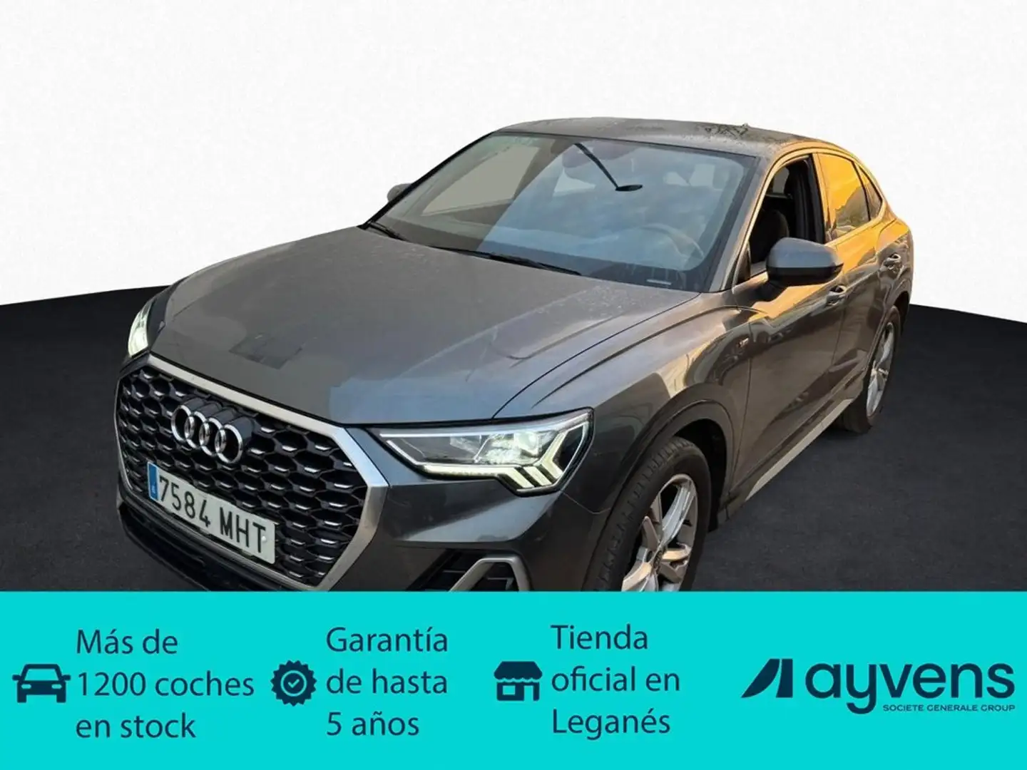 Audi Q3 Sportback 35 TDI S line Gris - 1
