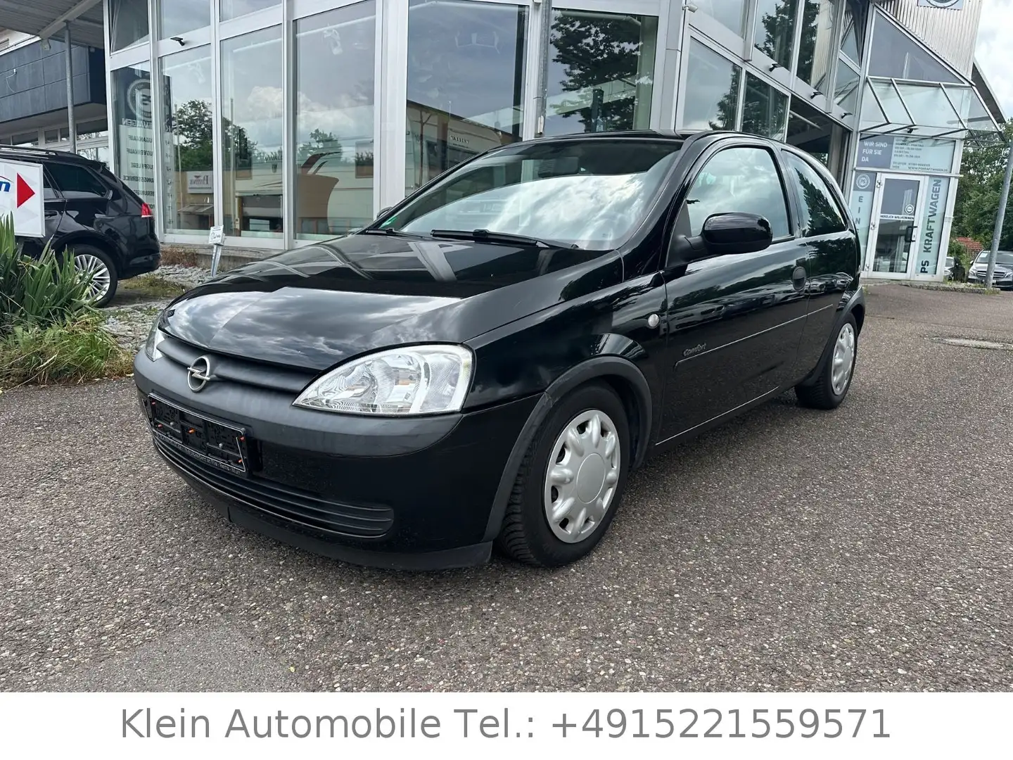Opel Corsa 1.2 16V COMFORT 1.Hand TÜV Klima Noir - 1