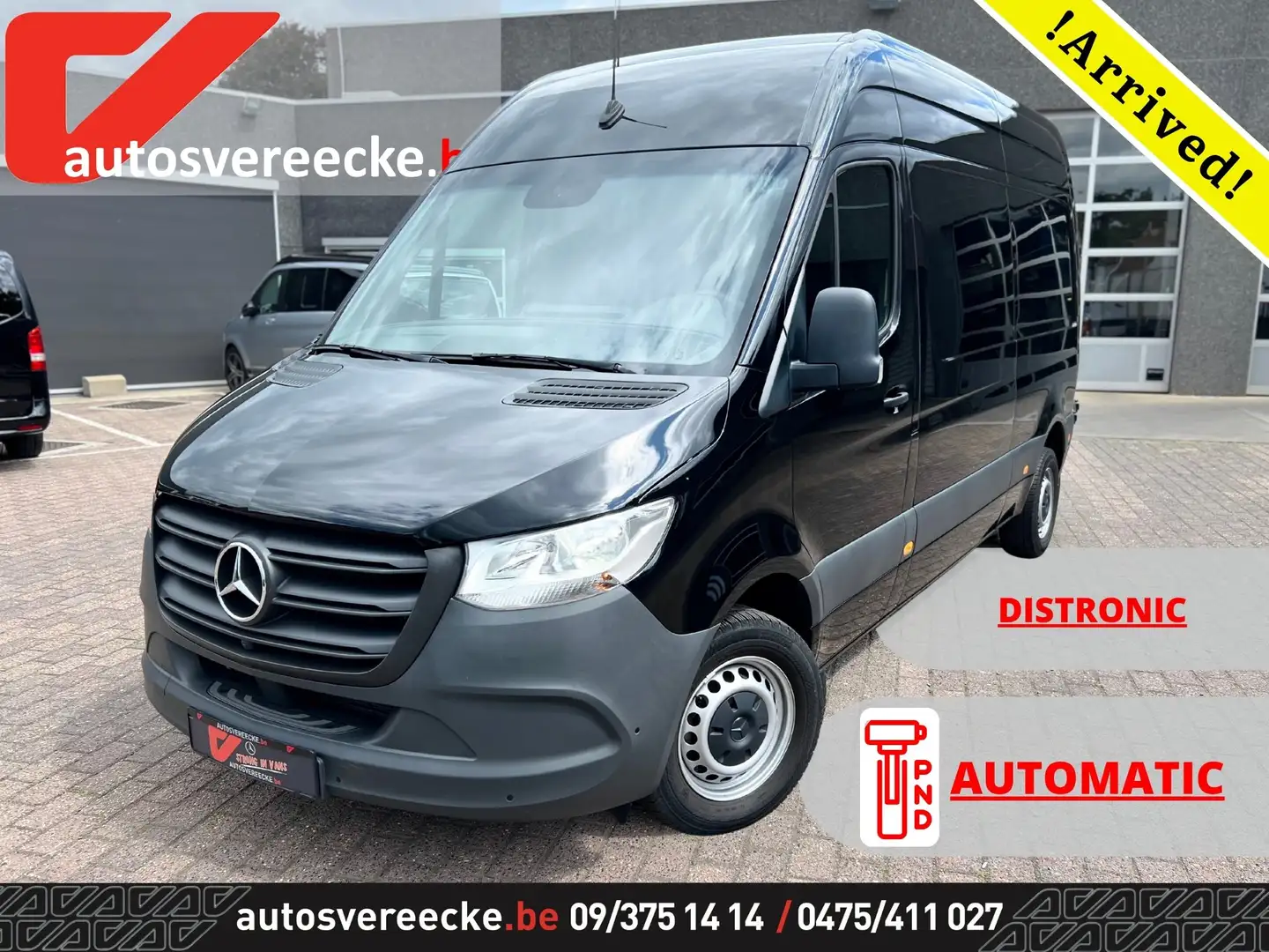 Mercedes-Benz Sprinter 315 L2H2 FWD (34.500€) DISTRONIC|CARPLAY Zwart - 1