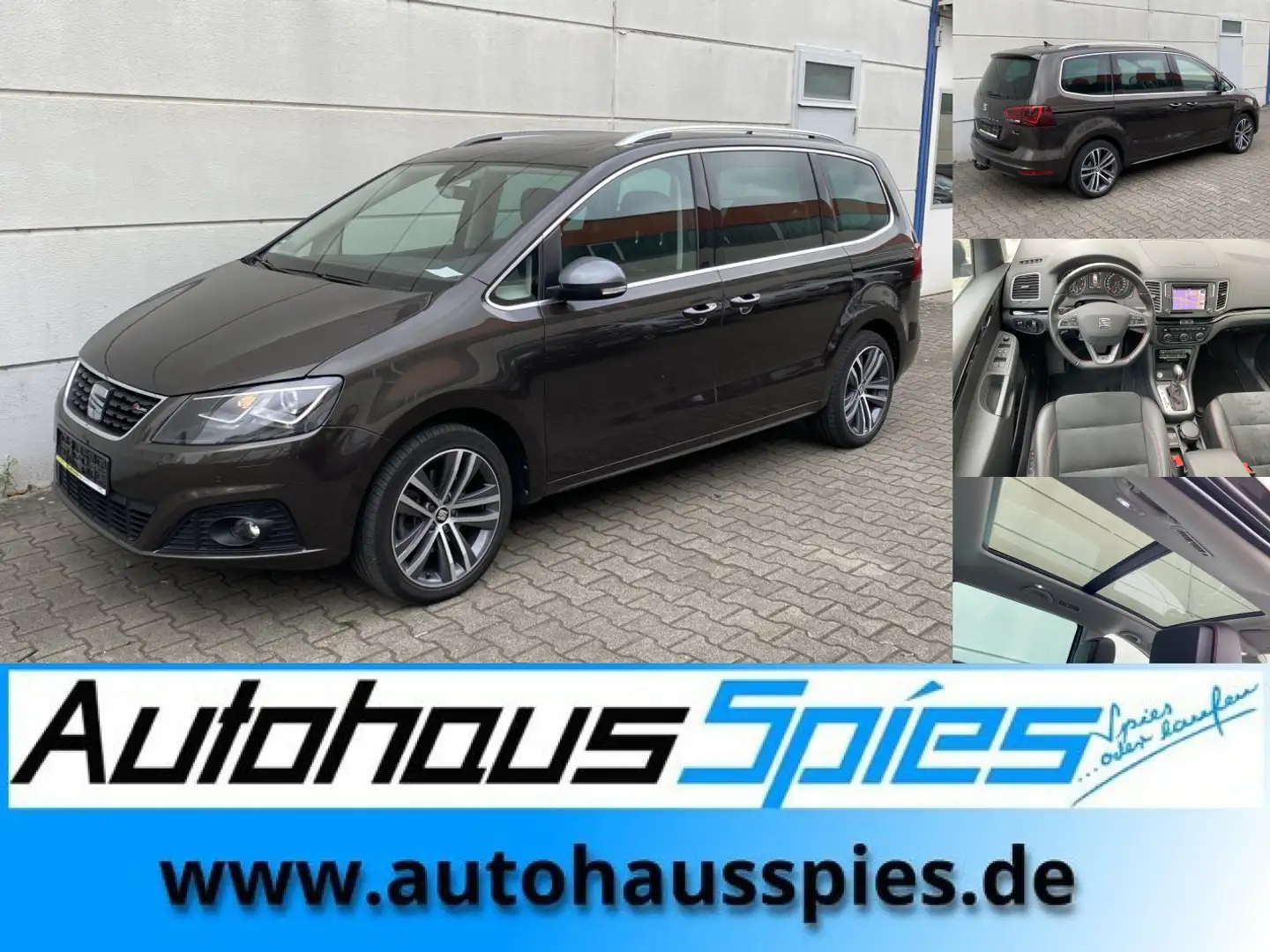 SEAT Alhambra Alhambra 1.4 TSI DSG FR-Line 7Sitzer Pano AHK elSc Brown - 1