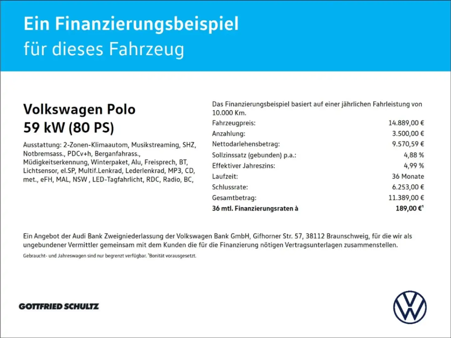 Volkswagen Polo VI Join 1.0 TSI PDC VO&HI BLUETOOTH LED DAB Grau - 2