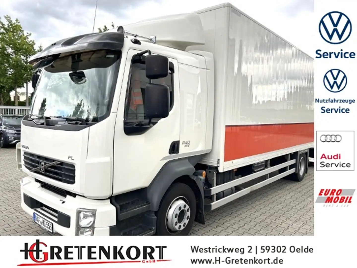 Volvo FL 240 EEV Möbelkoffer mit Ladebordwand Klima Blanc - 1