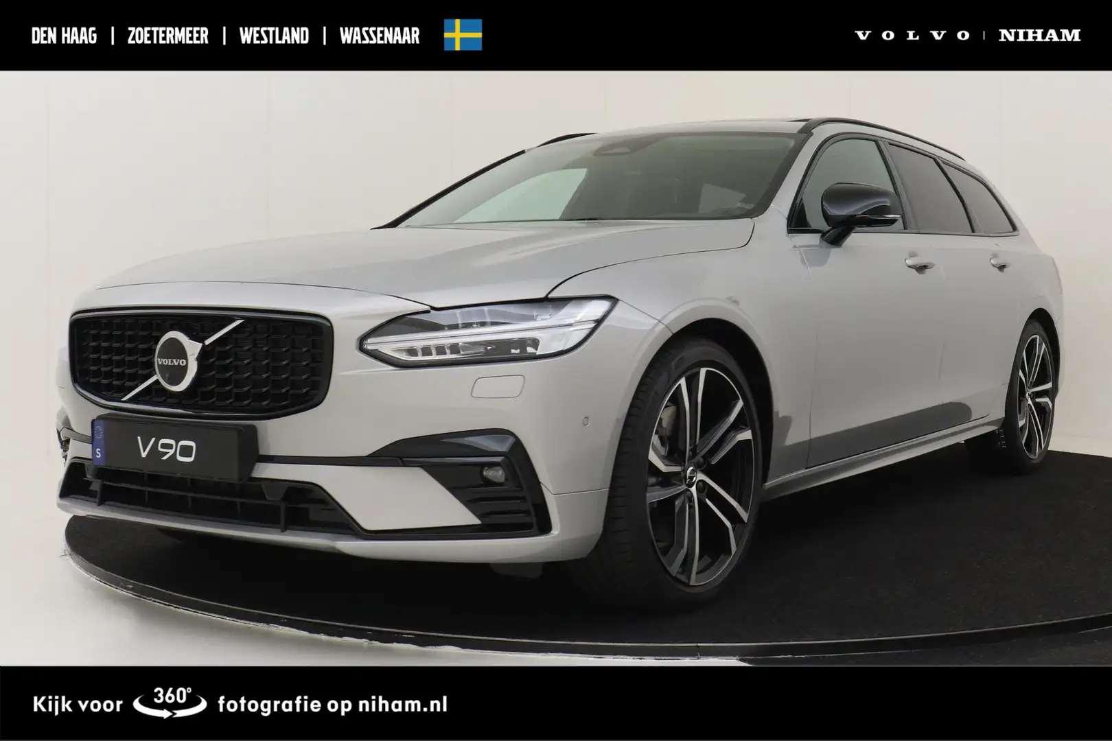 Volvo V90 B5 (M-HYRBID) ULTIMATE DARK -PANO.DAK|HK-AUDIO|HEA Grijs - 1