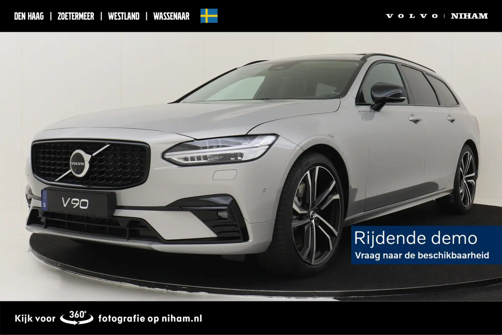 Volvo V90 B5 (M-HYRBID) ULTIMATE DARK -PANO.DAK|HK-AUDIO|HEA Grijs - 1