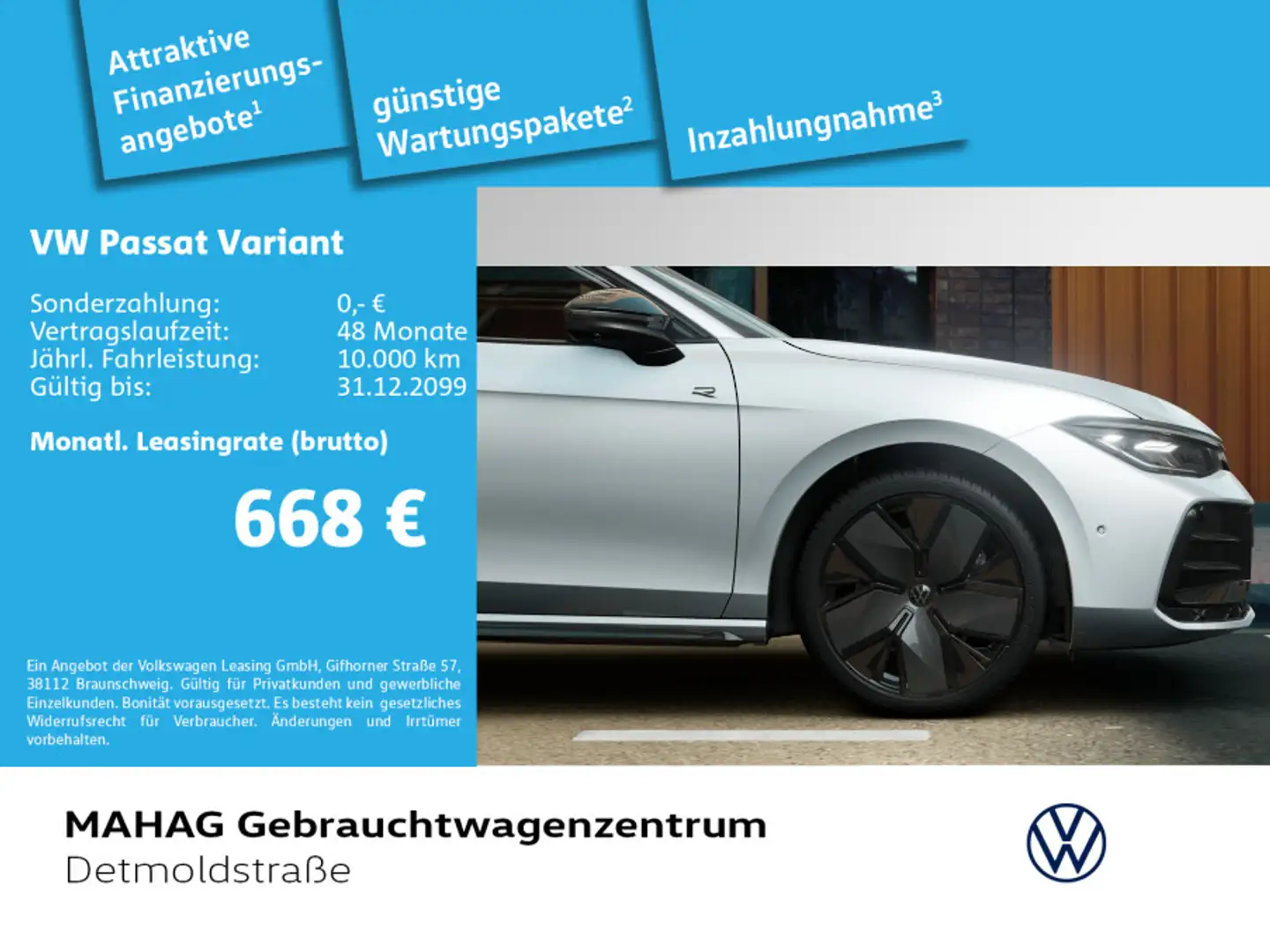 Volkswagen Passat Variant R-Line 1.5 eHybrid AHK IQ.Light I Silber - 1