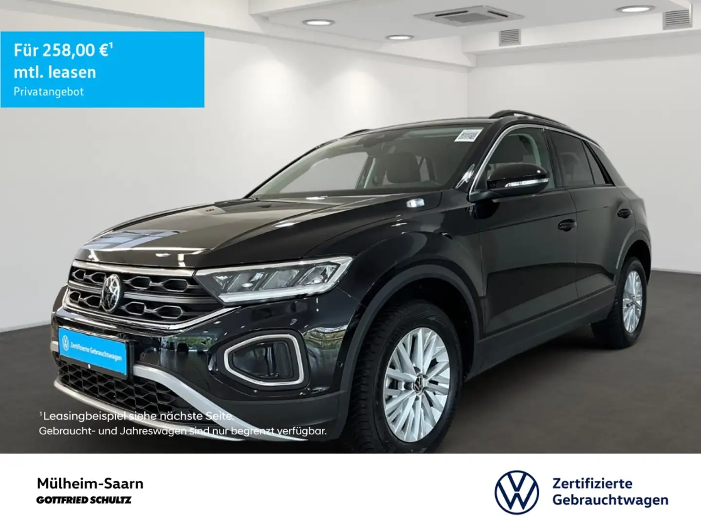 Volkswagen T-Roc 1.0 TSI Navi Sitzheizung LED APP-Connect Schwarz - 1