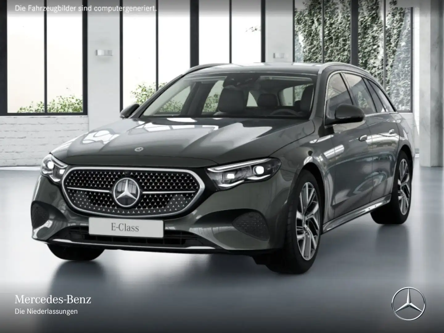 Mercedes-Benz E 300 de T 4M Hybrid Avantgarde Fahrass Distr. AHK Grau - 2
