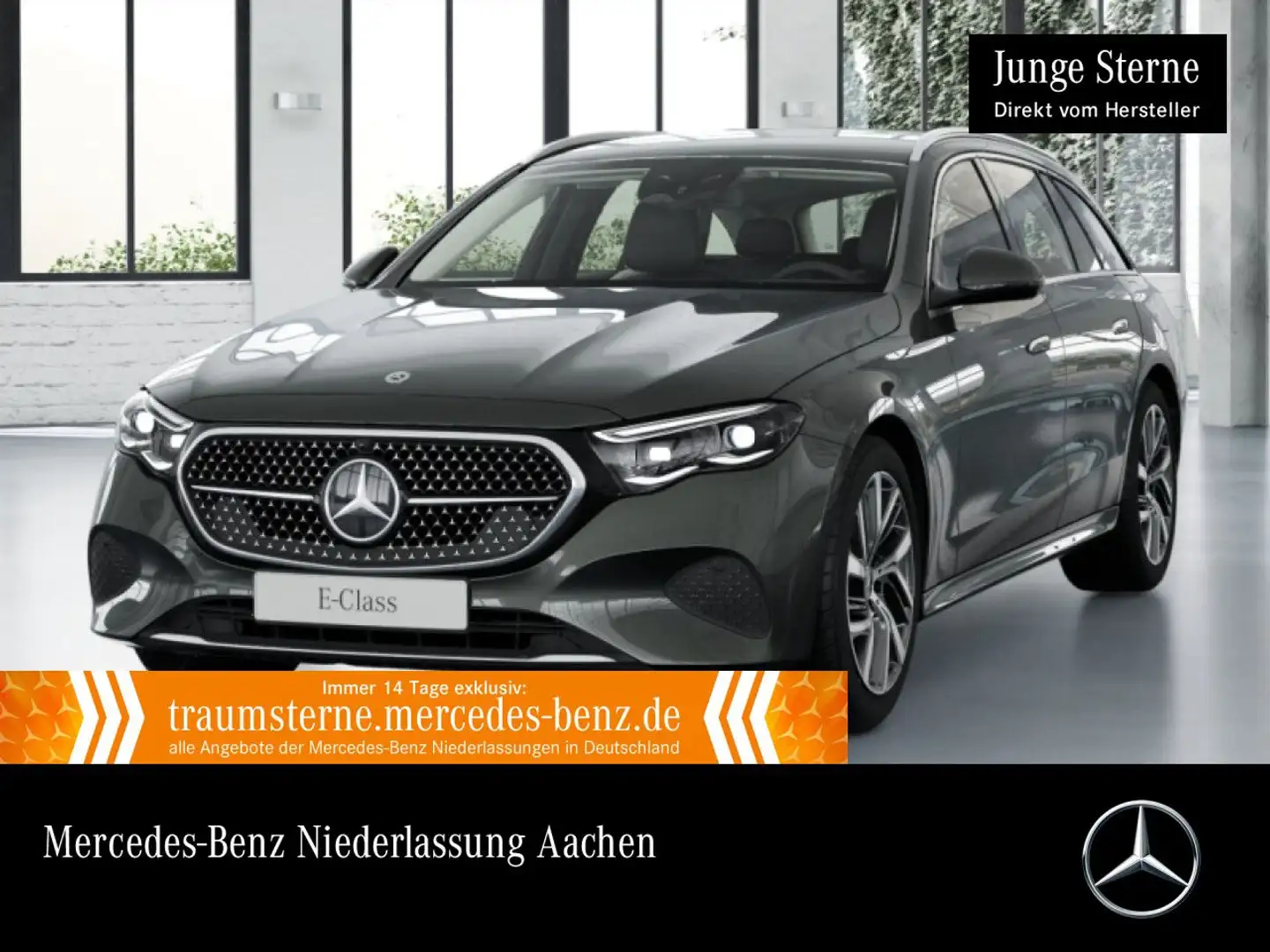 Mercedes-Benz E 300 de T 4M Hybrid Avantgarde Fahrass Distr. AHK Grau - 1